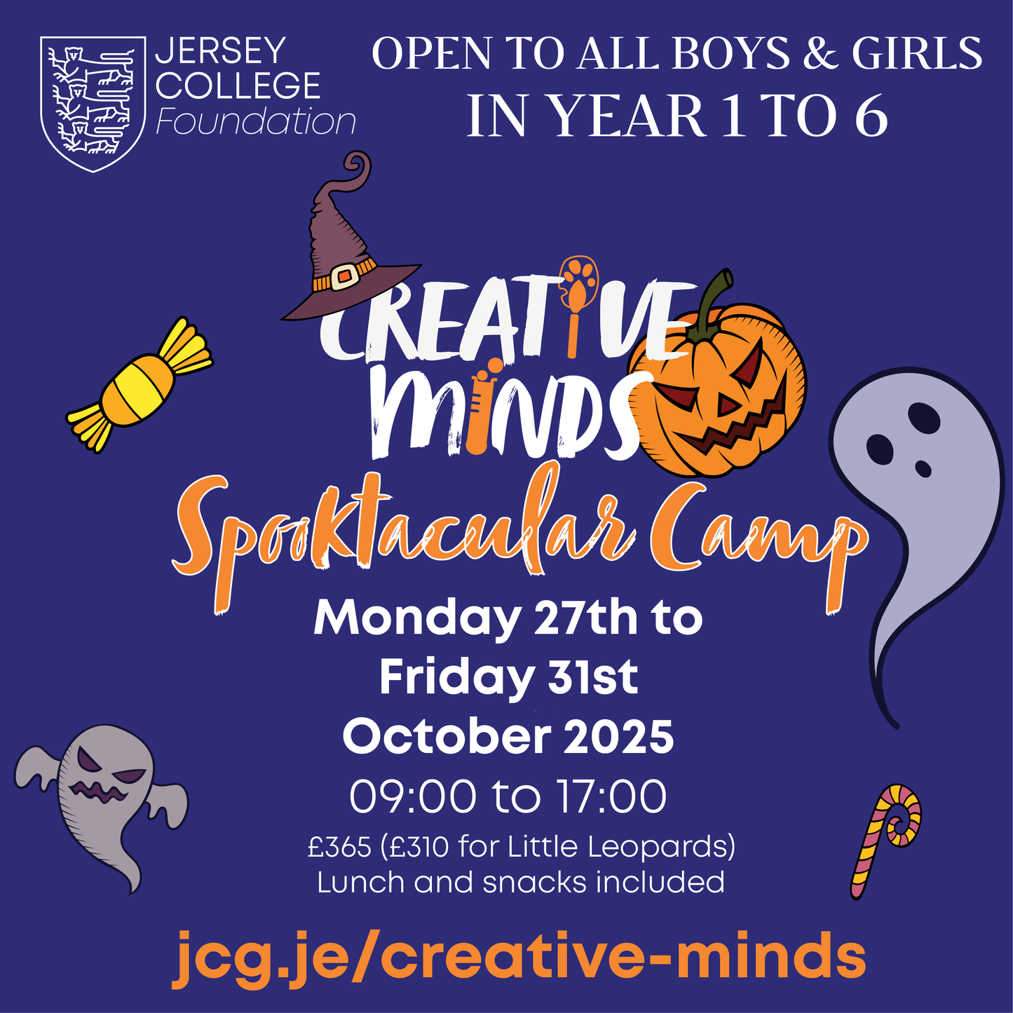 Creative Minds Camp : Monday 27th to Friday 31st October 2025
