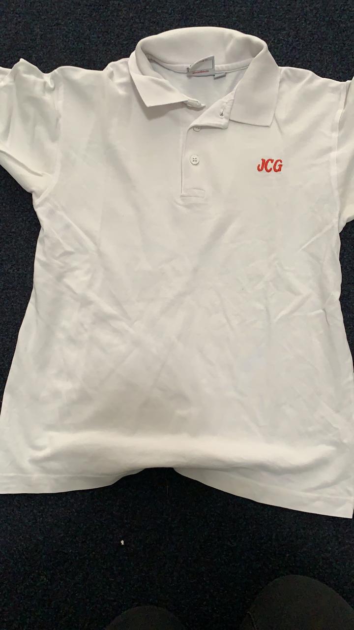 White PE Polo Shirt
