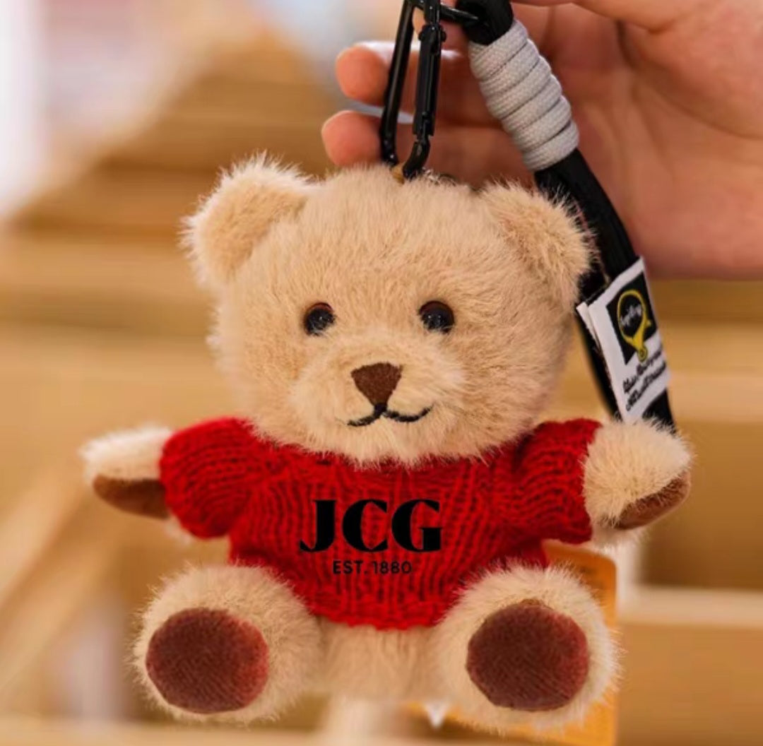 JCG teddy bear schoolbag pendant