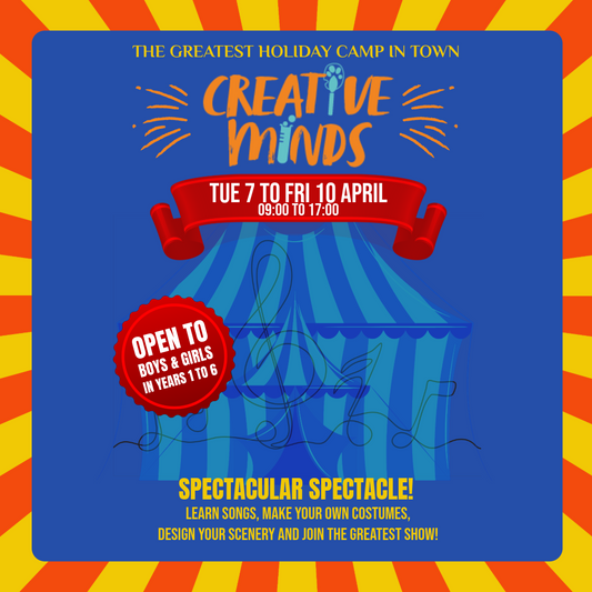 Creative Minds Camp - Easter break - Week 1 : Tuesday 7th to Friday 10th April