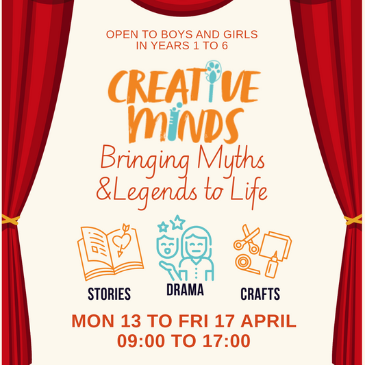 Creative Minds Camp - Easter break - Week 2 : Monday 13th to Friday 17th April