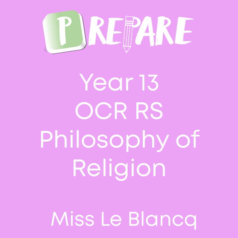Year 13 Religious Studies