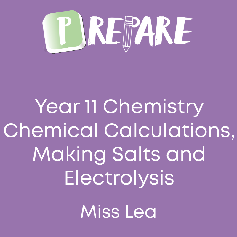 Year 11 Chemistry