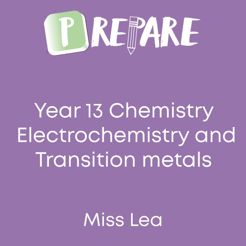 Year 13 Chemistry