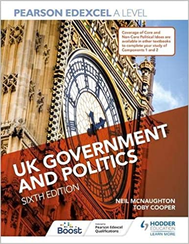 Pearson Edexcel A Level UK Government and Politics Sixth Edition Paperback